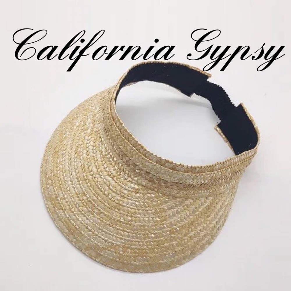 Straw Boho Visor Hat - Picture 4 of 6